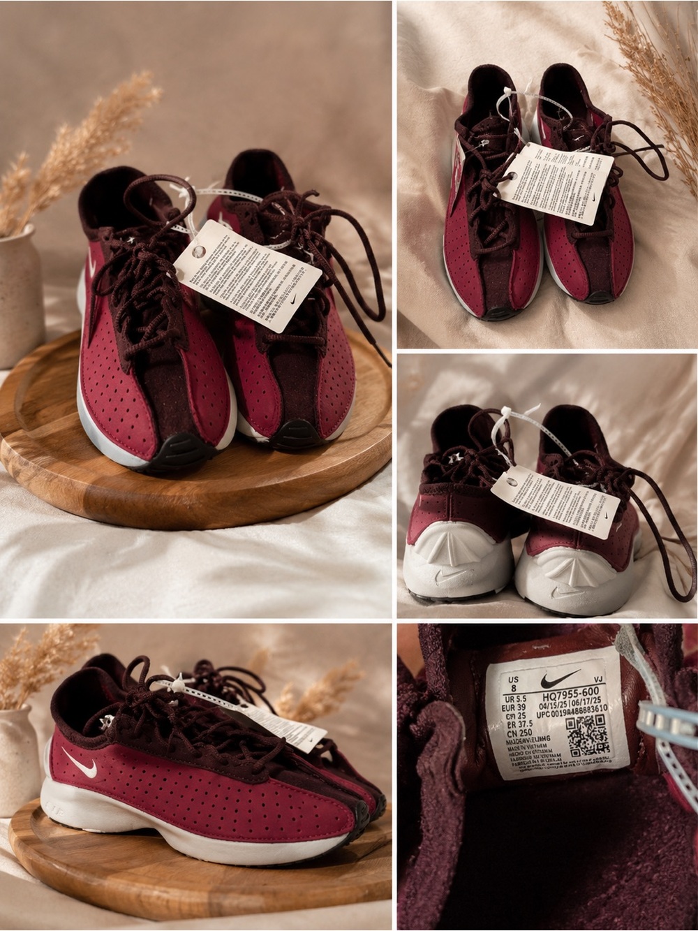 Nike Air Superfly Sneakers Noble Red/Burgundy Crush Women’s Size 8 NWT HQ7955-60